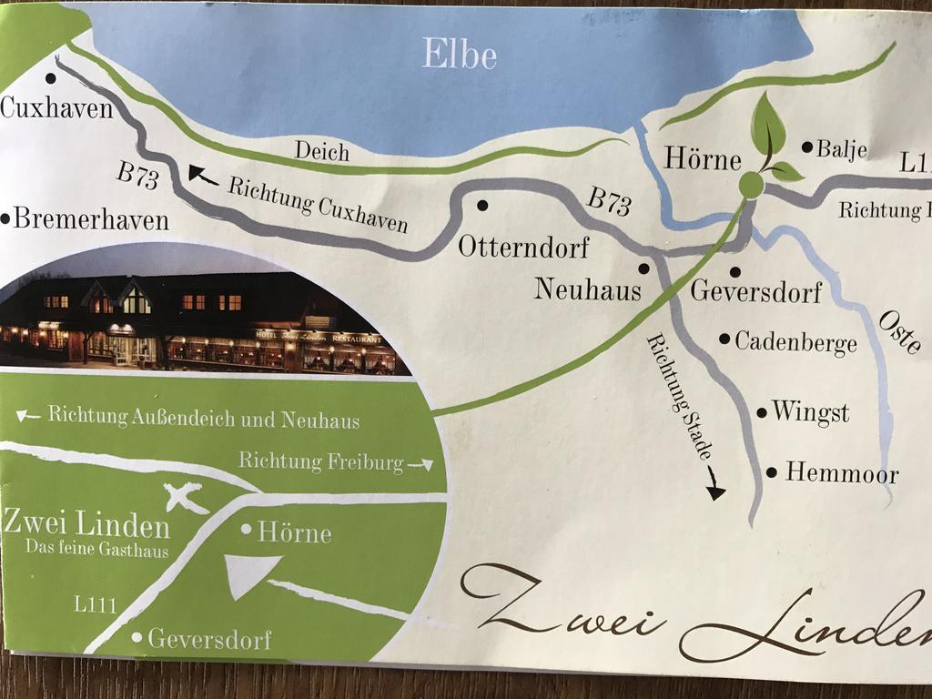 Hotel Zwei Linden - Links Der Elbe - Niedersachsen Balje Εξωτερικό φωτογραφία